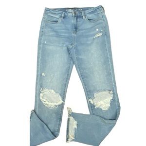 American Eagle Ne(x)t Level Stretch Mid-Rise Distressed Jegging Jeans